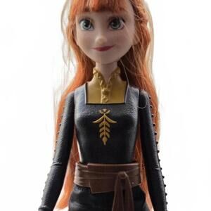 Disney Frozen II Anna Doll Black Travel Outfit 11" Mattel/Hasbro